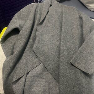 Boohoo Gray Pea Coat